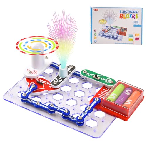 DAOUZL Elektrobaukasten für Kinder, Elektronik Experimentierkasten, Spannende Experimente zu Stromkreisen, Elektronik Bausatz Spielzeug Pädagogische Elektrobaukasten für Kinder ab 8 DAOUZL Elektrobaukasten für Kinder, Elektronik Experimentierkasten, Spannende Experimente zu Stromkreisen, Elektronik Bausatz Spielzeug Pädagogische Elektrobaukasten für Kinder ab 8 von DAOUZL