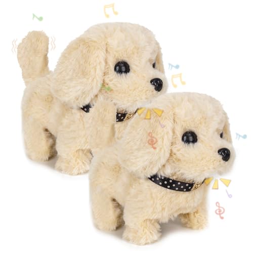 DAOUZL Hund Spielzeug Kinder, 2pcs Realistischer Roboter Hund Spielzeug Hund der Läuft und Bellt, Realistischer Roboter Welpe Elektronisch Plüschwelpe Spielzeug Geschenk Junge Mädchen 2 3 4 5 6 7Jahre DAOUZL Hund Spielzeug Kinder, 2pcs Realistischer Roboter Hund Spielzeug Hund der Läuft und Bellt, Realistischer Roboter Welpe Elektronisch Plüschwelpe Spielzeug Geschenk Junge Mädchen 2 3 4 5 6 7Jahre von DAOUZL