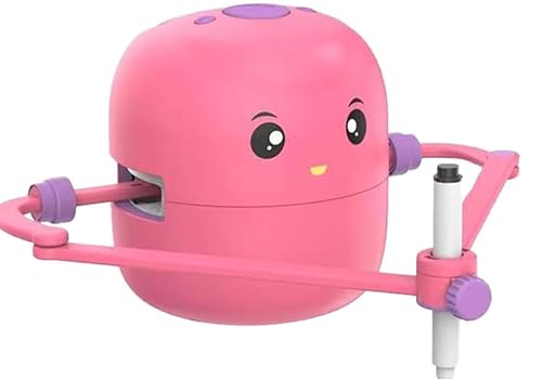 DAOUZL Zeichenroboter Kinder, Roboter Zeichnen für Kinder mit 100 Karten, Drawing Robot Painting Robot, Interaktives Lernspielzeug Magic Drawing Roboter für Jungen Mädchen (Rosa) von DAOUZL