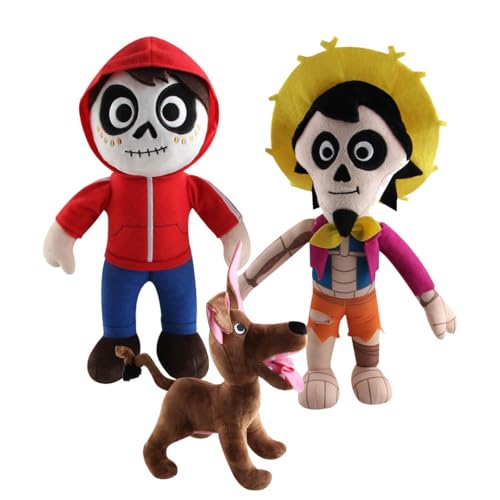 DAOWIN 3pcs Coco Plüschtiere 30cm Hector Rivera Plüsch Stofftiere Für Kinder Party Dekorationen Für Geburtstag Weihnachten Halloween von DAOWIN