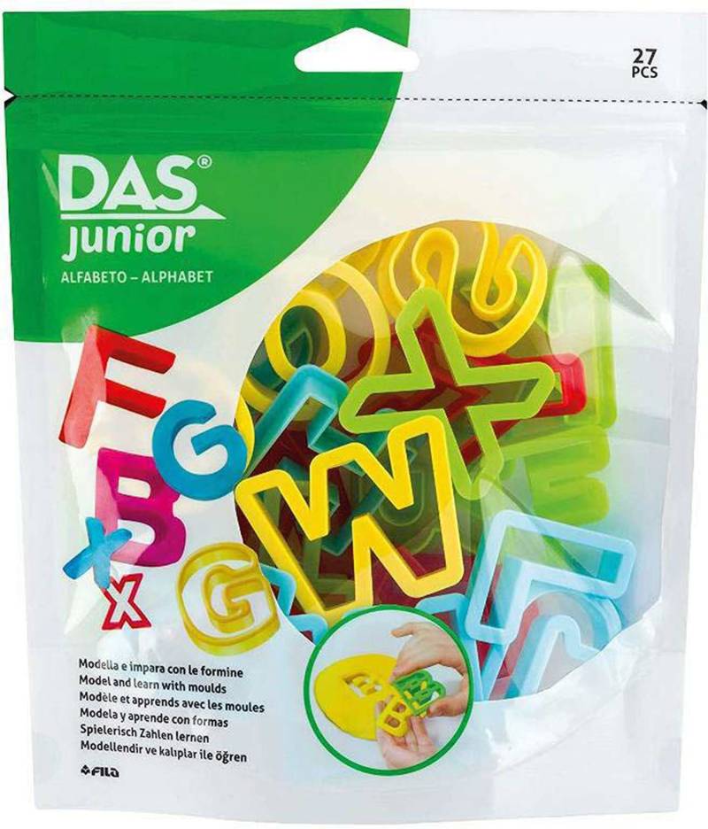 DASJunior Modellierformen Spielerisch Buchstaben lernen 27 Teile von DAS Junior