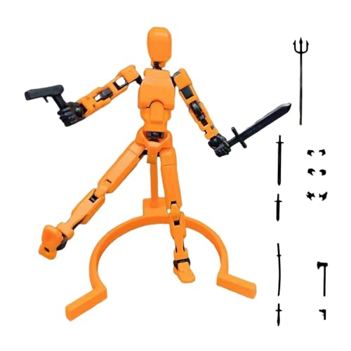 DASHIELL 3D-gedruckte Figur,3D-Actionfiguren,Mehrgelenkige bewegliche Roboter-Actionfigur | Tischdekoration, bewegliches Roboterspielzeug für Kinder, Jungen, Mädchen, Geburtstag, Ostereier-Korbfüller von DASHIELL