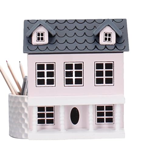 DASHIELL DIY Miniaturhaus-Bausatz, Miniatur-Puppenhaus-Bausatz Villa | Handgefertigtes kleines Hausspielzeug | Puppenhaus-Minimöbel, niedliche Taschenvilla, kleines Haus für Teenager und Erwachsene von DASHIELL