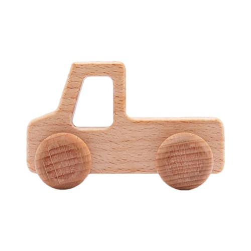 DASHIELL Trägheitsspielzeugfahrzeug, Holzfahrzeugspielzeug, Holzautospielzeug für Kinder, Niedliche Fahrzeugspielzeuge für Jungen und Mädchen, sturzsichere Automodelle für Kindergarten und von DASHIELL