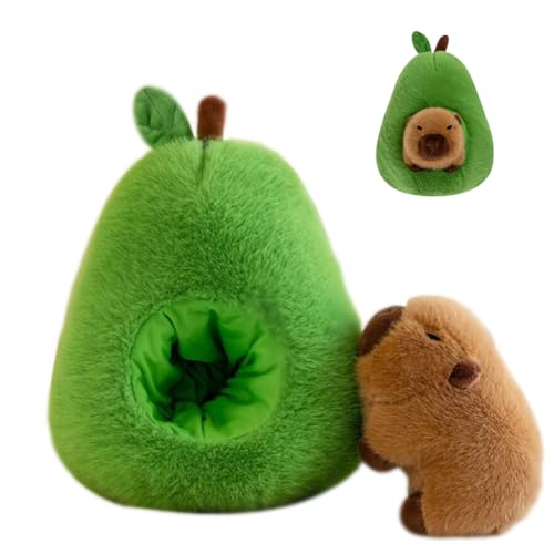 DASIAUTOEM 35cm Simulation Capybara Plüschtier, Niedlichen Capybara Kuscheltier, Puppen, Capybara Spielzeug, Avocado Papiertüten Grasbär Abnehmbares Plüschtier, Geeignet für Kinder DASIAUTOEM 35cm Simulation Capybara Plüschtier, Niedlichen Capybara Kuscheltier, Puppen, Capybara Spielzeug, Avocado Papiertüten Grasbär Abnehmbares Plüschtier, Geeignet für Kinder von DASIAUTOEM