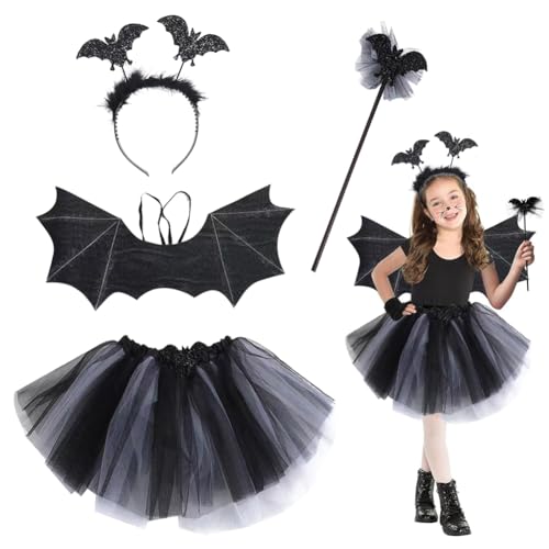 DASIAUTOEM Mädchen Prinzessin Kleid, 4 Stück Mädchen Karneval Kostüm, Mädchen Federflügel mit Tüllrock, Flügel Kinderkostüm für Karneval,Mottoparty,Vampir,Geburtstag Cosplay Party Kostüme für Kinder DASIAUTOEM Mädchen Prinzessin Kleid, 4 Stück Mädchen Karneval Kostüm, Mädchen Federflügel mit Tüllrock, Flügel Kinderkostüm für Karneval,Mottoparty,Vampir,Geburtstag Cosplay Party Kostüme für Kinder von DASIAUTOEM