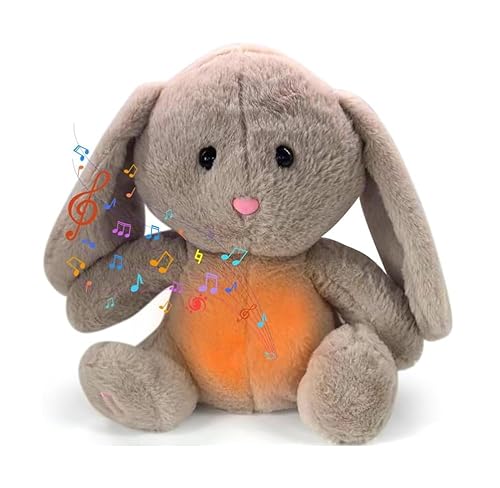 DASIAUTOEM Schlummer Kuscheltier, Schlummer Kaninchen mit Atembewegung und Musik, Schlummer Kaninchen Plüschtier mit Herzschlag, Ideales Baby Spielzeug und Geburtstag Geschenk für Kinder DASIAUTOEM Schlummer Kuscheltier, Schlummer Kaninchen mit Atembewegung und Musik, Schlummer Kaninchen Plüschtier mit Herzschlag, Ideales Baby Spielzeug und Geburtstag Geschenk für Kinder von DASIAUTOEM