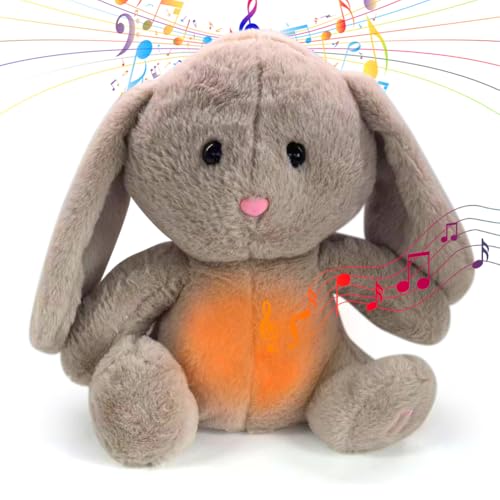 DASIAUTOEM Schlummer Kuscheltier, Schlummer Kaninchen mit Atembewegung und Musik, Schlummer Kaninchen Plüschtier mit Herzschlag, Ideales Baby Spielzeug und Weihnachten Geschenk für Kinder DASIAUTOEM Schlummer Kuscheltier, Schlummer Kaninchen mit Atembewegung und Musik, Schlummer Kaninchen Plüschtier mit Herzschlag, Ideales Baby Spielzeug und Weihnachten Geschenk für Kinder von DASIAUTOEM