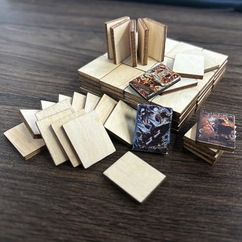 100 Stück Blanko-Mini-Bücher für Miniatur-Bücherregal, Holz-Bücherregal, Mini-Bücher, Maßstab 1:12, Puppenhaus-Bücher, DIY-Handwerk, um Ihre eigenen Miniatur-Bibliothek zu bauen 100 Stück Blanko-Mini-Bücher für Miniatur-Bücherregal, Holz-Bücherregal, Mini-Bücher, Maßstab 1:12, Puppenhaus-Bücher, DIY-Handwerk, um Ihre eigenen Miniatur-Bibliothek zu bauen von DAUCHVNY