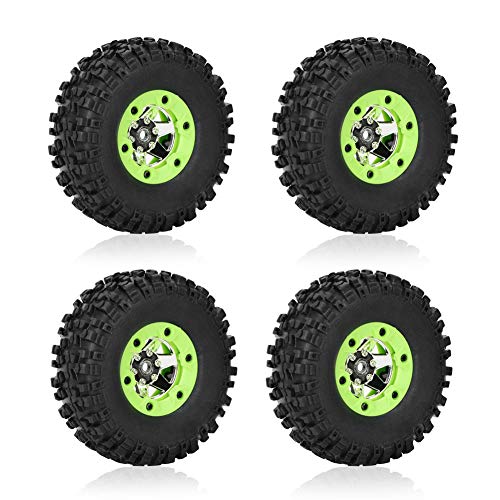 RC Auto-Reifen, 1/12 RC Auto Reifen Modell Rad langlebig RC Gummireifen hohe Leistung feine Verarbeitung für Wltoys 12428 12423 Packung mit 4 von DAUERHAFT