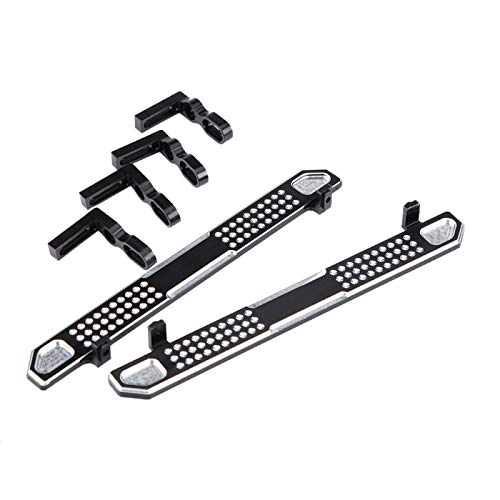 DAUERHAFT Trittbretter Fußplatte Glatte und helle Metalloberfläche, für RC Crawler, für RC Car Part Ersatz, für Traxxas 1:10 Rc Crawler Car von DAUERHAFT