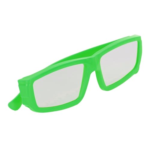 DAUZ Eclipse-Brille, Kunststoff, Einzigartige Direkte Sonnenbeobachtungsbrille, Professionelle Mode für Erwachsene, Sternwarte, 5 Stück (Grün) von DAUZ