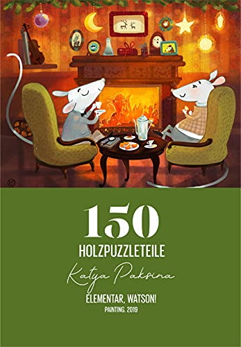 DAVICI Holzpuzzle, E6, Elementary, Watson, 150 Teile, Unterhaltung für Erwachsene und Kinder, psychische Herausforderung, einzigartige Formen, unglaubliche Designs, Spitzendekoration, Geschenk DAVICI Holzpuzzle, E6, Elementary, Watson, 150 Teile, Unterhaltung für Erwachsene und Kinder, psychische Herausforderung, einzigartige Formen, unglaubliche Designs, Spitzendekoration, Geschenk von DAVICI