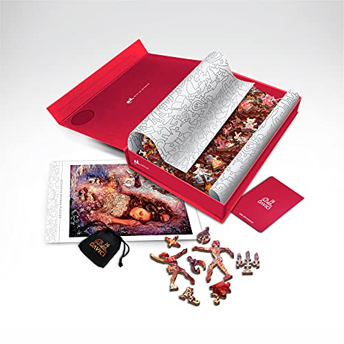 DAVICI Holzpuzzle für Erwachsene und Kinder Einzigartiges Puzzle für die ganze Familie | 400 Teile | Kollektion 3 - Winterträume von DAVICI