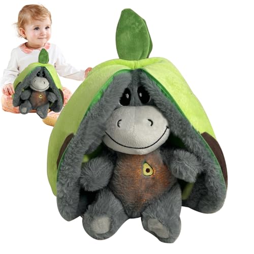 30 Cm Atmendes Stofftier Schlummer Esel Kuscheltier Plüsch Esel Atmender Esels Mit Musiklichtern Baby Einschlafhilfen Mit Atembewegung Und Musik, Beruhigendes Beruhigendes SchlafKinder Lindert Ängste von DAWCBVJQ