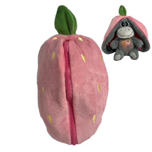 30 Cm Atmendes Stofftier Schlummer Esel Kuscheltier Plüsch Esel Atmender Esels Mit Musiklichtern Baby Einschlafhilfen Mit Atembewegung Und Musik, Beruhigendes Beruhigendes SchlafKinder Lindert Ängste von DAWCBVJQ