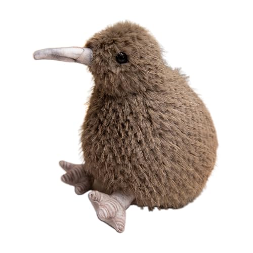 DAWCBVJQ 20 X 18 X 15 cm Kiwi-Vogel-Plüschtier Kiwi-Vogel-Kuscheltier Plüschpuppe Süßes Tierplüschtier Vogelpuppe Weich, Flauschig Wie EIN Echter Vogel, Umarmt Spielzeug Geschenk Für Jedes Alter von DAWCBVJQ