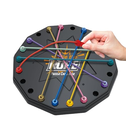 DAWCBVJQ ABS Rope Challenge Spiel 18,3 cm Rope Challenge Spiel Twisted Seil Puzzlespiel Untying Twisted Knots Toy Für Kinder Ab 3 Jahren Geschicklichkeitsspiel Für Räumliche Kognitionstraining von DAWCBVJQ