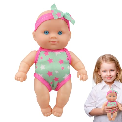 DAWCBVJQ Baby-Reborn-Puppen, Ganzkörperrealistische Neugeborenenpuppen Echte Babypuppe, Elastische Neugeborene Babypuppe, echte lebensechte Reborn-Puppe für Weihnachten und Kindertag DAWCBVJQ Baby-Reborn-Puppen, Ganzkörperrealistische Neugeborenenpuppen Echte Babypuppe, Elastische Neugeborene Babypuppe, echte lebensechte Reborn-Puppe für Weihnachten und Kindertag von DAWCBVJQ