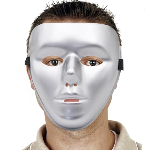 DAWCBVJQ Halloween Maske, Modische wiederverwendbare Halloween Masken für Herren, Wiederverwendbare Kopfmaske Mit Elastischem Band Für Herren Erwachsene Partys Und Bühnenevents von DAWCBVJQ