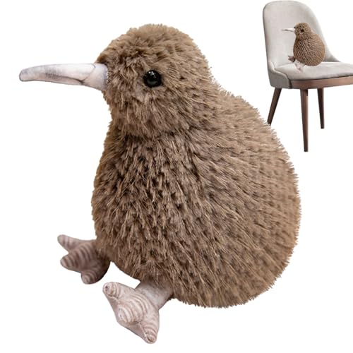 DAWCBVJQ Kiwi-Vogel-Kuscheltier 25 X 20 X 15 cm Kiwi Vogel Plüschtier Plüsch Gefüllte Kiwis Spielzeug - Niedliche Pelzige Kiwis-Plüschpuppe, Realistische Simulationsvogelspielzeuge Für Kinder von DAWCBVJQ