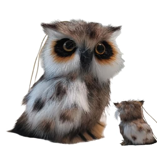 DAWCBVJQ Kuschelige Eule | Weiches Plüschtier,Mit Lebensechten Augen Und Aufhängebändchen Als Dekofigur Für Kinder Zimmer Halloween Party von DAWCBVJQ