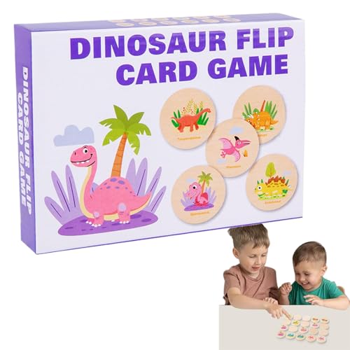 DAWCBVJQ Memory Matching Game, Matching Memory Game | Pädagogisches Matching -Spiel | Logisches Denken Playset, Dinosauriermuster Bildungsspielzeug für Kinder im Alter von 3+ von DAWCBVJQ