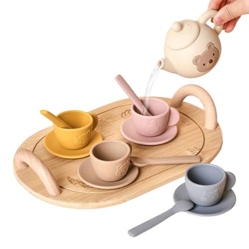 DAWCBVJQ Teeservice Kinder Teeparty Set Kinder Tee Set Teeset Kinderspielzeug ,Mit Silikon Teekannes Tassen Messlöffel - Feinmotorik Lernspielzeug Für 3-6 Jahre Mädchen DAWCBVJQ Teeservice Kinder Teeparty Set Kinder Tee Set Teeset Kinderspielzeug ,Mit Silikon Teekannes Tassen Messlöffel - Feinmotorik Lernspielzeug Für 3-6 Jahre Mädchen von DAWCBVJQ