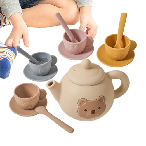 DAWCBVJQ Teeservice Kinder Teeparty Set Kinder Tee Set Teeset Kinderspielzeug ,Mit Silikon Teekannes Tassen Messlöffel - Feinmotorik Lernspielzeug Für 3-6 Jahre Mädchen DAWCBVJQ Teeservice Kinder Teeparty Set Kinder Tee Set Teeset Kinderspielzeug ,Mit Silikon Teekannes Tassen Messlöffel - Feinmotorik Lernspielzeug Für 3-6 Jahre Mädchen von DAWCBVJQ