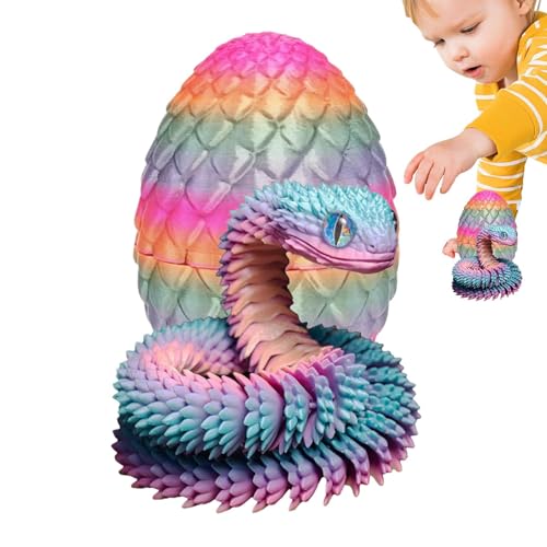 DAWCBVJQ -gedrucktes Drachenei mit Schlange im Inneren, niedliches Tier-Ei, 8 cm, Fliegender Drache mit flexiblem beweglichem Drachen, Kristall, Drachenei, beweglicher Drache, Osterüberraschung, DAWCBVJQ -gedrucktes Drachenei mit Schlange im Inneren, niedliches Tier-Ei, 8 cm, Fliegender Drache mit flexiblem beweglichem Drachen, Kristall, Drachenei, beweglicher Drache, Osterüberraschung, von DAWCBVJQ