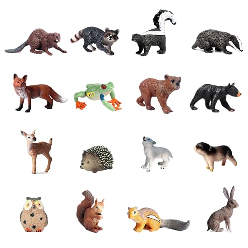 16 Stück Tiere Figuren, Wald Spielfiguren Spielzeug Wald Tierfiguren Safari Realistisches Tiere Spielfiguren Waldtiere Figuren Set Mini Figuren Wald Tiere Figuren Miniatur 16 Stück Tiere Figuren, Wald Spielfiguren Spielzeug Wald Tierfiguren Safari Realistisches Tiere Spielfiguren Waldtiere Figuren Set Mini Figuren Wald Tiere Figuren Miniatur von DAWRIS