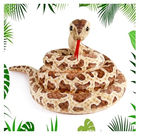 DAWRIS 200cm Plüsch Schlange für Kinder, Realistische Python Kuscheltier Große Schlange Stofftier, Witzige Plüschtiere Spielzeug Schlanges, Kuschelschlange, Snake Prank Requisiten DAWRIS 200cm Plüsch Schlange für Kinder, Realistische Python Kuscheltier Große Schlange Stofftier, Witzige Plüschtiere Spielzeug Schlanges, Kuschelschlange, Snake Prank Requisiten von DAWRIS