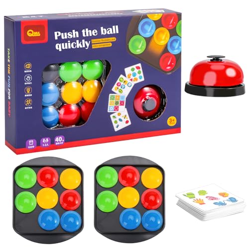 DAWRIS Crazy Push and Push Tischspiele, Farbsensorisches Lernspielzeug, interaktives Brettspielspielzeug, Kinderspaß, Kartentischspiele, Montessori, pädagogisches Puzzlespielzeug von DAWRIS