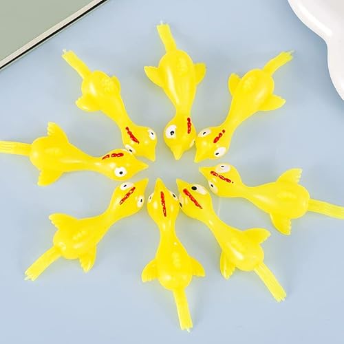 Schleuder Huhn 24 stück Schleuderhuhn Fliegende Strecken Fliegende Hühner Schnipsen Spielzeug Gummi Huhn Kinderspielzeug Lustig Finger Dehnbar Huhn für Büro Streiche Spielzeug Schleuder Huhn 24 stück Schleuderhuhn Fliegende Strecken Fliegende Hühner Schnipsen Spielzeug Gummi Huhn Kinderspielzeug Lustig Finger Dehnbar Huhn für Büro Streiche Spielzeug von DAWRIS