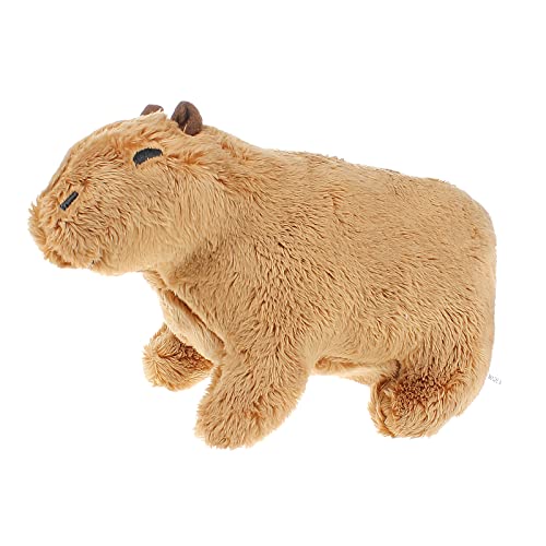 DAWRIS Simulation Capybara Plüschtier, Capybara Kuscheltiere Plüschtier Wildtiere Stofftiere Super weiche gefüllte Spielzeug Plüsch Realistische Kuscheltier Für Kinder Und Freunde (Braun) von DAWRIS