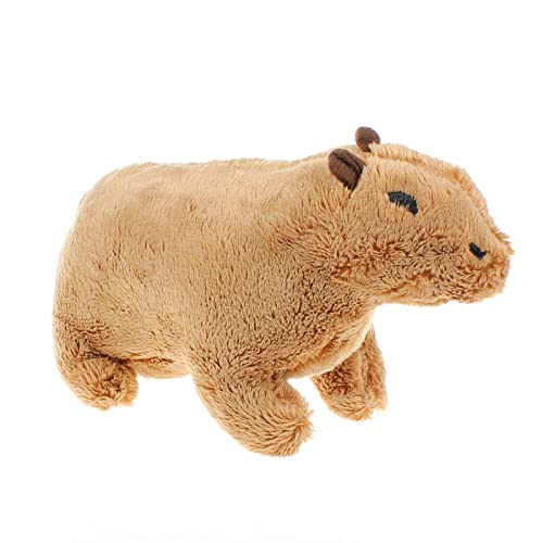 DAWRIS Simulation Capybara Plüschtier, Capybara Kuscheltiere Plüschtier Wildtiere Stofftiere Super weiche gefüllte Spielzeug Plüsch Realistische Kuscheltier Für Kinder Und Freunde (Dunkelbraun) von DAWRIS