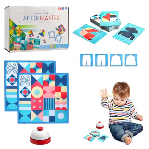 Tailor Master Matching-Spiel,Tailor Master-Matching-Spiel,Tailor Master Kinderpuzzle, Denk- und Konzentrationstraining, Spielzeug für Kinder, grafisches, farblich Tailor Master Matching-Spiel,Tailor Master-Matching-Spiel,Tailor Master Kinderpuzzle, Denk- und Konzentrationstraining, Spielzeug für Kinder, grafisches, farblich von DAWRIS