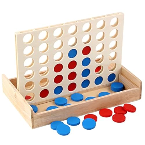 DAWRIS Vier gewinnt Holz, Kinder Brettspiel 4 Gewinnt Battle Strategiespiel Gesellschaftsspiel Vier in Einer Reihe auf Reise Für Erwachsene Kinder Outdoor Reise Unterwegs Spiele DAWRIS Vier gewinnt Holz, Kinder Brettspiel 4 Gewinnt Battle Strategiespiel Gesellschaftsspiel Vier in Einer Reihe auf Reise Für Erwachsene Kinder Outdoor Reise Unterwegs Spiele von DAWRIS