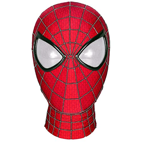 DAYDAY helper Kein Weg Home Rollenspiele Head Cover Spider Cosplay Mask Weit entfernt von Home Kopfbedeckung Helmhelm Haube Scharlachrot Spinne Kopfschmuck Masquerade Party Requisiten von DAYDAY helper