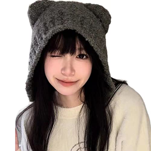 DAYLIGHE Bear Ohrs Frauen Winter Fleece Ohrlappungskappen Süßes Cosplay Kostüm Teenager Mädchen Kopfschmuck DAYLIGHE Bear Ohrs Frauen Winter Fleece Ohrlappungskappen Süßes Cosplay Kostüm Teenager Mädchen Kopfschmuck von DAYLIGHE