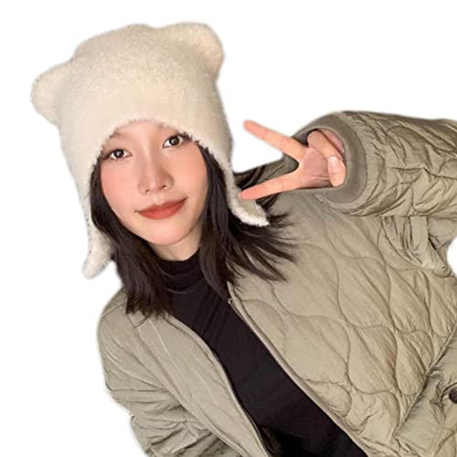DAYLIGHE Bear Ohrs Frauen Winter Fleece Ohrlappungskappen Süßes Cosplay Kostüm Teenager Mädchen Kopfschmuck DAYLIGHE Bear Ohrs Frauen Winter Fleece Ohrlappungskappen Süßes Cosplay Kostüm Teenager Mädchen Kopfschmuck von DAYLIGHE