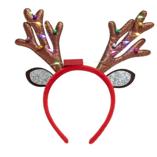 DAYLIGHE Weihnacht Rentier Horn Stirnbänder Glitzer LED HAIR HAOOP FÜR WHOLY Kopfbedeckung Kostüm Party Vorräte DAYLIGHE Weihnacht Rentier Horn Stirnbänder Glitzer LED HAIR HAOOP FÜR WHOLY Kopfbedeckung Kostüm Party Vorräte von DAYLIGHE