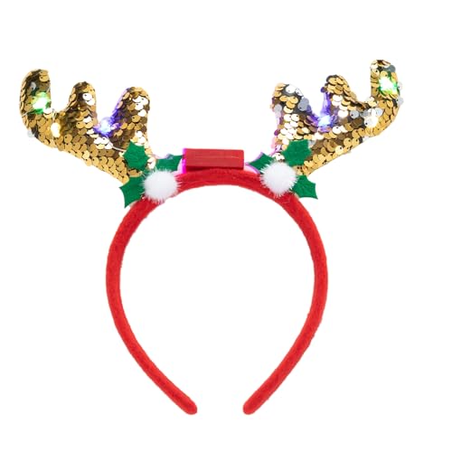DAYLIGHE Weihnacht Rentier Horn Stirnbänder Glitzer LED HAIR HAOOP FÜR WHOLY Kopfbedeckung Kostüm Party Vorräte DAYLIGHE Weihnacht Rentier Horn Stirnbänder Glitzer LED HAIR HAOOP FÜR WHOLY Kopfbedeckung Kostüm Party Vorräte von DAYLIGHE