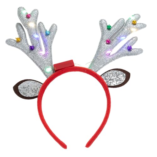 DAYLIGHE Weihnacht Rentier Horn Stirnbänder Glitzer LED HAIR HAOOP FÜR WHOLY Kopfbedeckung Kostüm Party Vorräte DAYLIGHE Weihnacht Rentier Horn Stirnbänder Glitzer LED HAIR HAOOP FÜR WHOLY Kopfbedeckung Kostüm Party Vorräte von DAYLIGHE