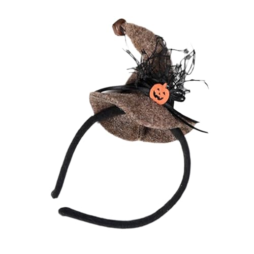 DAYnagh Halloween Hexenhut Haarbänder Cosplay Stirnband Styling Ornament Zubehör Kostüm Kopfschmuck für Kinder und Erwachsene von DAYnagh