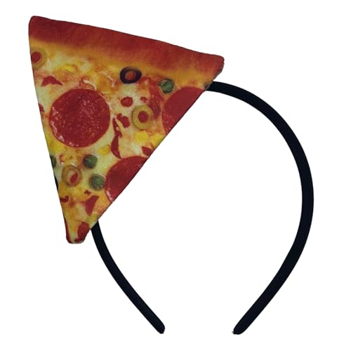DAYnagh Karneval Pizza Stirnband Weihnachten Karneval Dekoration Fast Food Stirnband Erwachsene Karneval Haarreif Party Festlich Haarband von DAYnagh