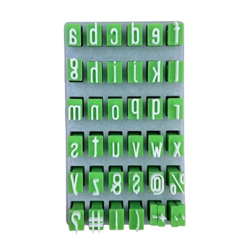 DAYnagh Professionelles Tonalphabet-Stempel-Set mit Zahlen für Keramik-Kunstprojekte und kreatives Bastelzubehör von DAYnagh