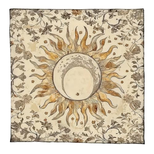 DAYnagh Velvets Tarots Lesen Stoff Okkulte Symbole Künstlerische Velvets Wahrsagerungsmatten Spirituelle Praxis Accessoire Durabilität Tarottuch Tuch von DAYnagh