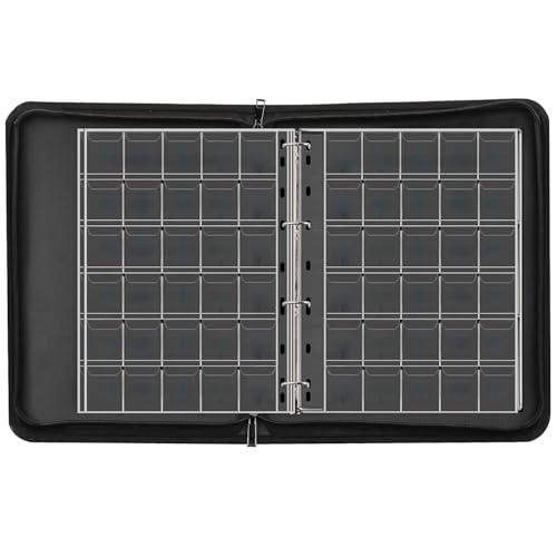 Münzsammelbuch mit 360 Fächern und 36 Fächern für Geldscheine, Organizer, Aufbewahrungsbox, Glasfaser, feuerfester Organizer von DAYnagh