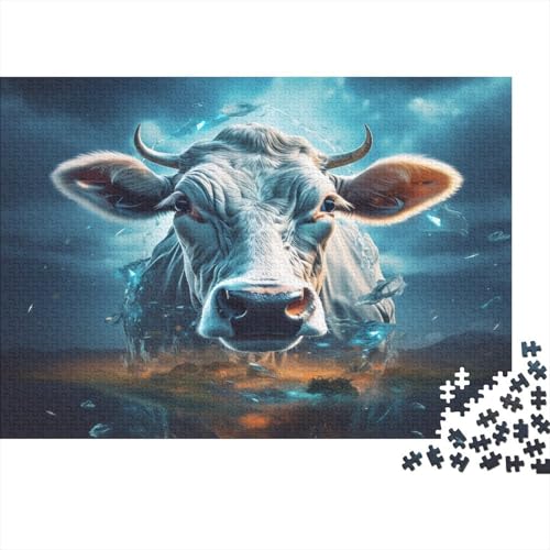 Kuh 1000 Teile Puzzle Für Erwachsene, Hochwertige Recycelbare MateriAußerirdische Und Druck Puzzlespiel, Familienspiel, Geschenk Für Liebhaber Oder Freunde Puzzel 1000pcs (75x50cm) von DAZBDEOCK